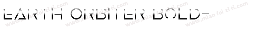 Earth Orbiter Bold字体转换